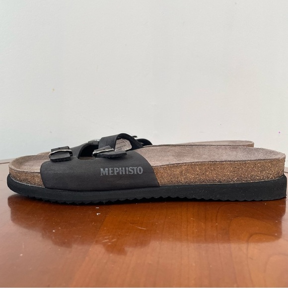 Mephisto Women’s Black Leather Sandals - Picture 5 of 9